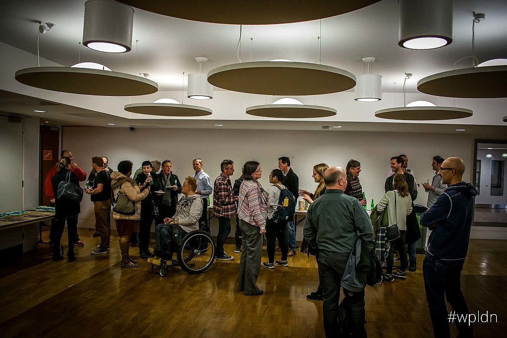 Members of the WordPress London Meetup gathering together